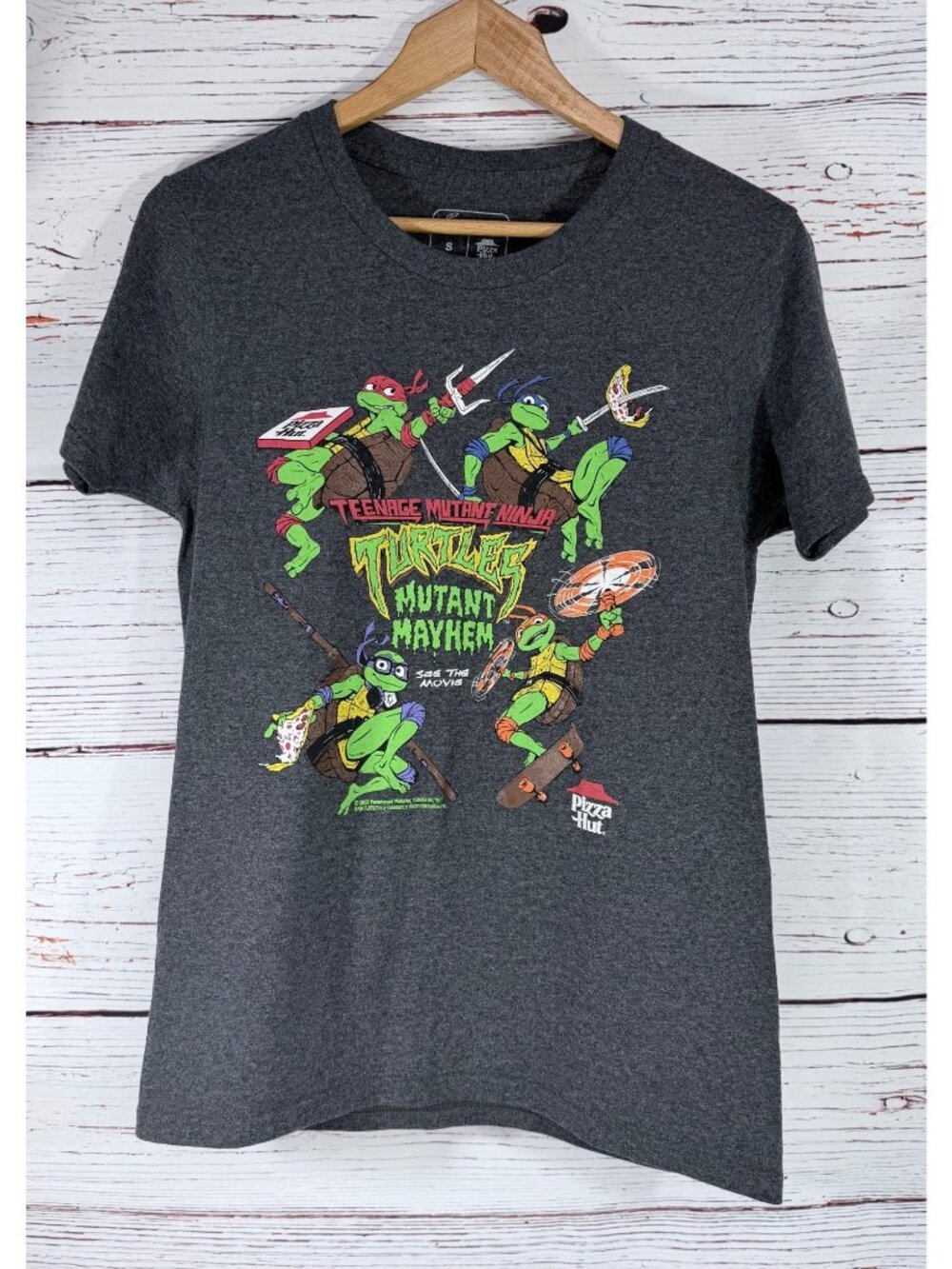 Official Pizza Hut × Teenage Mutant Ninja Turtles: Mutant Mayhem promotional T-s